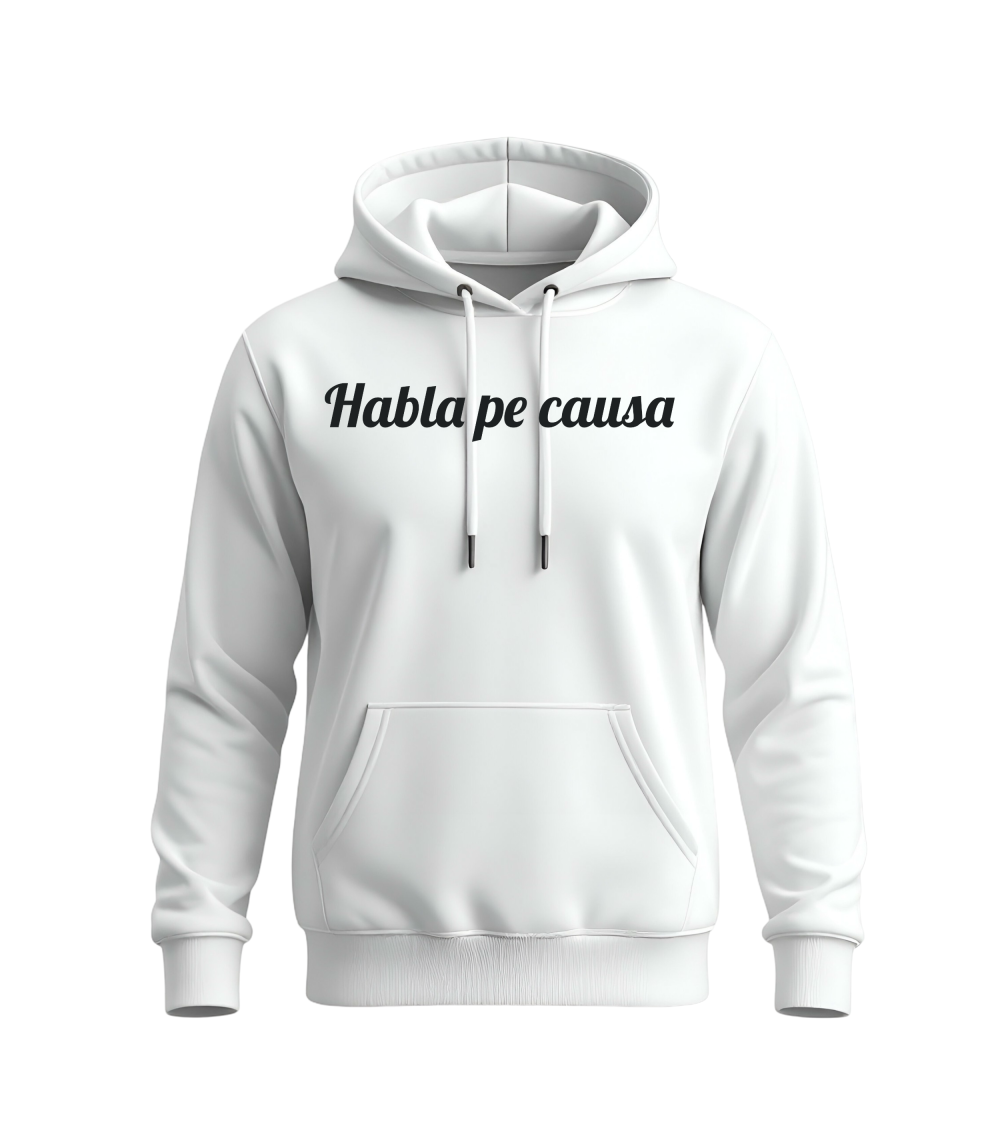 Sweat à capuche Unisex Habla pe causa