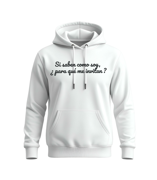 Sweat à capuche Unisex Si saben cómo soy