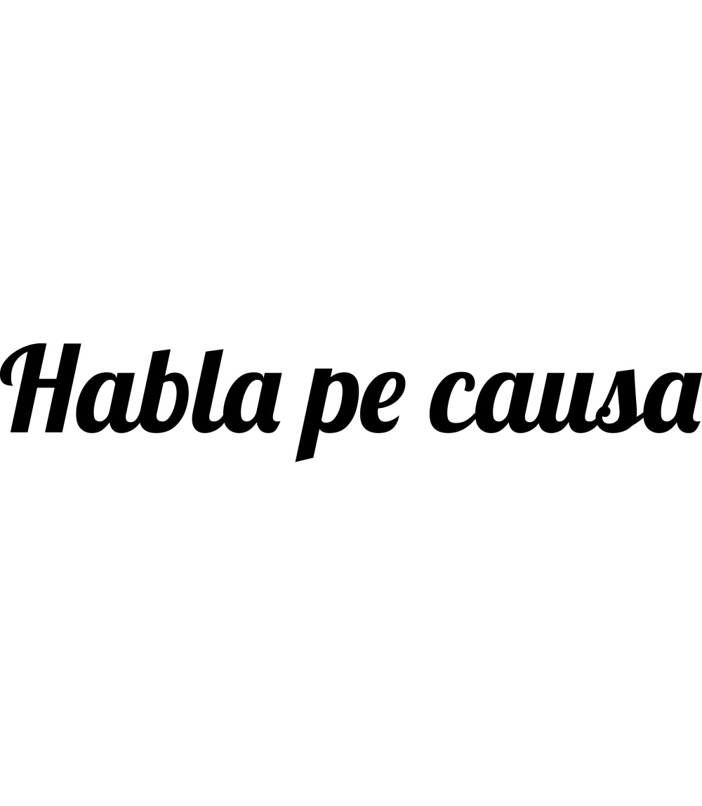 T-shirt Féminin Habla pe causa